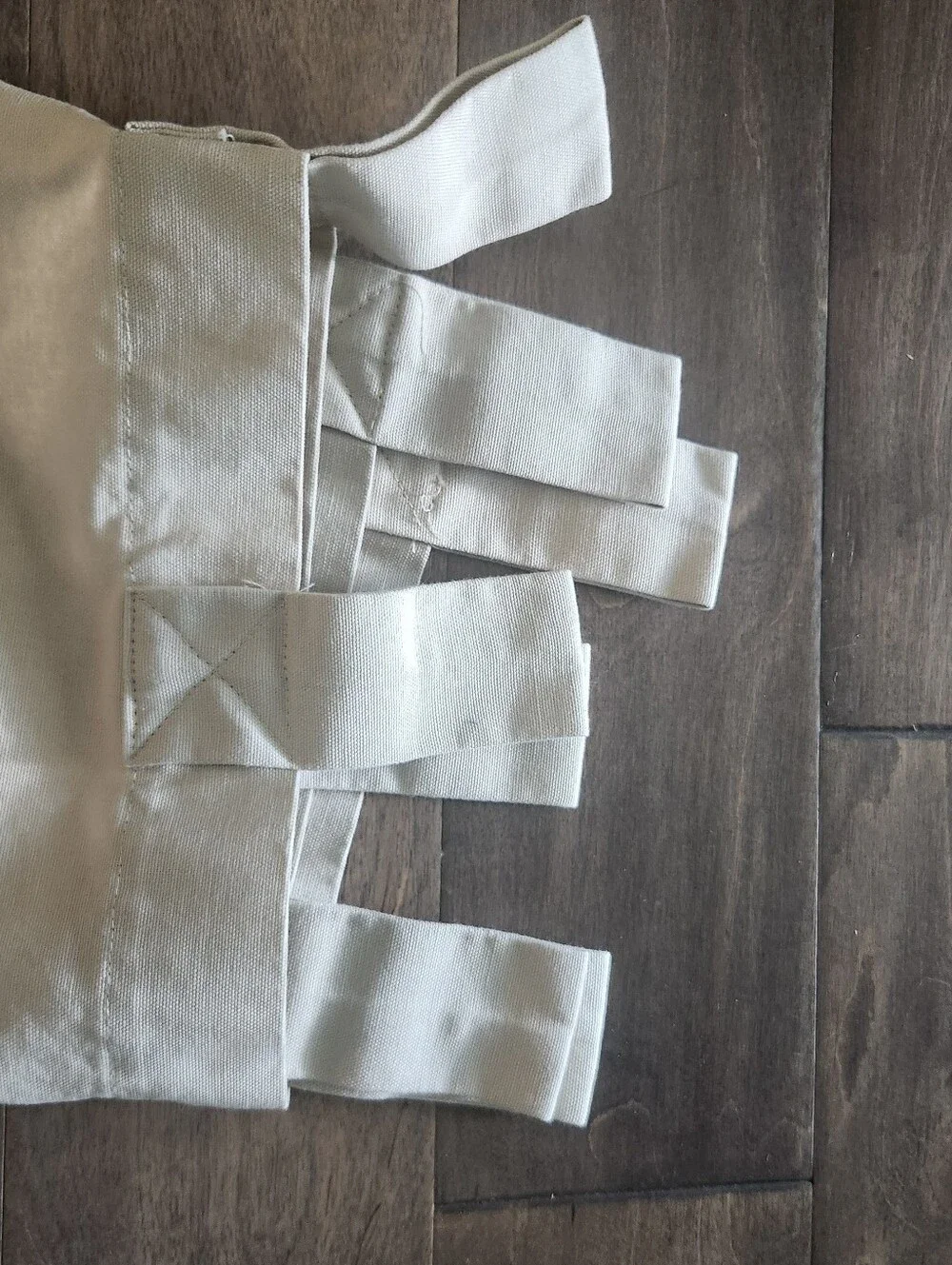 100% Cotton Pottery Barn Tab Curtains, 2 Panels, 82 length by 44 width. Read des